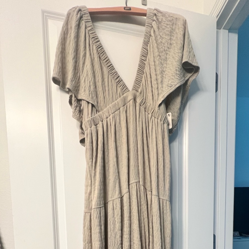 Free People Cream High Low Dress - Picture 2 of 5